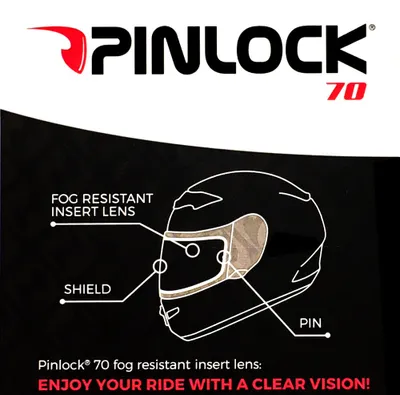 Produktbild von Pinlock Visier für rueger Integralhelm -Pinlock Visier lang-