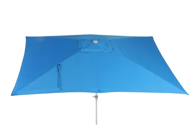 Produktbild von Sonnenschirm N23, Gartenschirm, 2x3m rechteckig neigbar, Polyester/Alu 4,5kg UV-Schutz 50+  blau