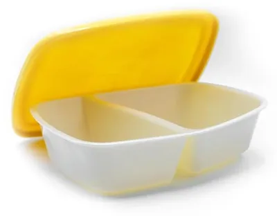 Obrázok produktu pre Ekologický obedár uzatvareteľný, opakovane použiteľný, bez BPA, delený 650/500ml