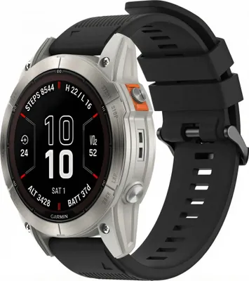 Productafbeelding van imoshion QuickFit® Siliconen bandje - Garmin 26 mm aansluiting - Zwart