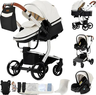 Produktbild von Babyschale, 4-in-1 Design, faltbar und leicht, L518-WEISS