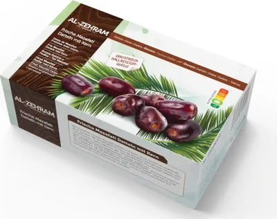 Produktbild von AL Zehram frische Mazafati Datteln  (100% naturbelassen) 500g