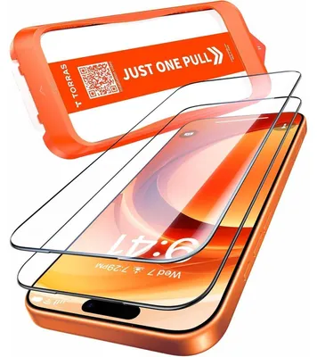 Produktbild von Displayschutzfolie für iPhone 17 Pro, 2 Stück, 9H+ Panzerglas, AR-Antireflex, Stoßfest, Auto-Montage