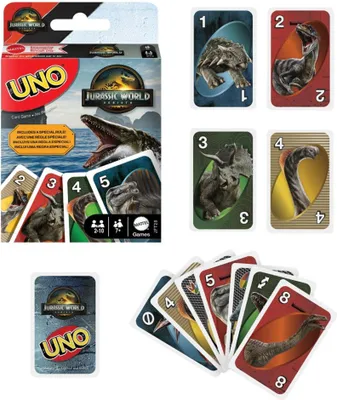 Produktbild von Mattel UNO Jurassic World 4