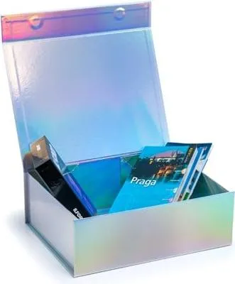 Zdjęcie produktu dla Pudełko Magnetyczne Na Prezent Holograficzne 330x255x115mm (zew) A4 Prezentowe
