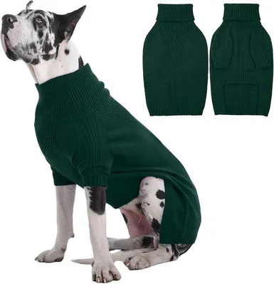 Productafbeelding van Warme, lichtgewicht kerstoutfit voor honden - Groen, maat XL - Geschikt voor Dobermanns - Comfortabel hondenhemd