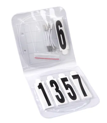 Produktbild von Waldhausen Kopfnummern Set Oval 4-stellig