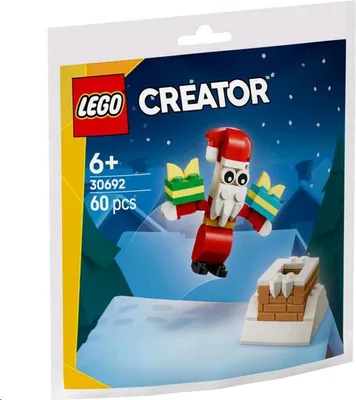 Zdjęcie produktu dla LEGO Creator Święty Mikołaj i świąteczny komin, Zestaw do budowania, 6 lat(a), Plastik, 60 szt., 49 g