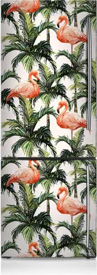 Produktbild von Kühlschrankmagne Kühlschrank Aufkleber Magnetfolie Dekoration 60x205 cm - Flamingos