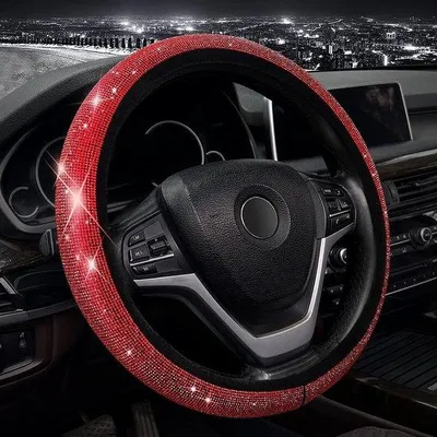 Immagine prodotto di Coprivolante nuovo, universale, rosso glitterato, 37-38 cm