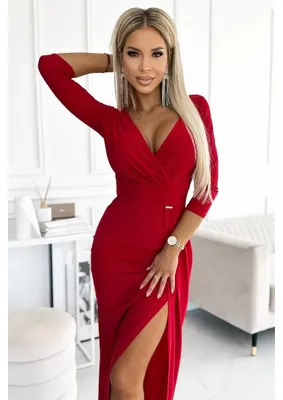Produktbild von Kleid NUMOCO A404-7 ROT Größe: M