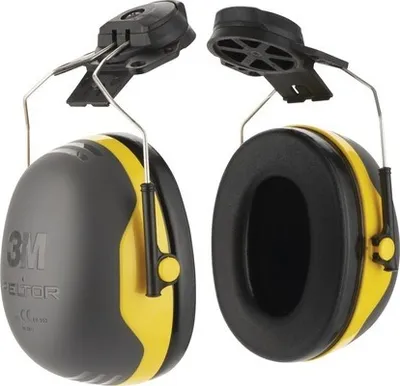 Produktbild von 3M 7100141538, Helm, Schwarz, Gelb, 30 dB, CE