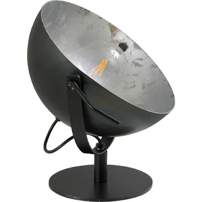Produktbild von masterlight Tischleuchte Larino 1-flammig Stahl Schwarz-Blattsilber Ø30cm