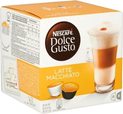 Produktbild von Nescafé Dolce Gusto Latte Macchiato, Kaffee, Kaffeekapsel, 16 Kapseln (8 Portionen)