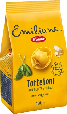 Produktbild von 10x Pasta Barilla - Emiliane - Tortelloni Ricotta E Spinaci - 250g - Italienische Eiernudeln