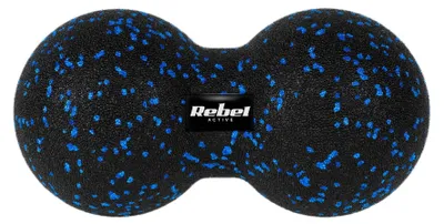 Obrázok produktu pre Fitness lopta Duoball, REBEL, 12 cm, čierna a modrá, materiál EPP
