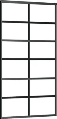Obrázek produktu pro vidaXL Posuvné dveře ESG sklo a hliník 102x205 cm černé