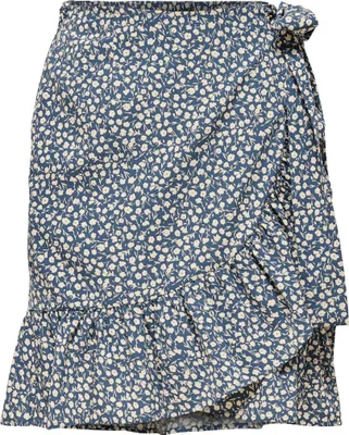 Produktbild von ONLY Kurzer Wickel Rock Falten Skirt mit Stretch Bund & Bindegürtel ONLOLIVIA Größe: L