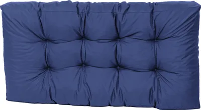 Produktbild von TexDeko Garden Palettenkissen 120x60x18cmgesteppt wasserabweisend UV-beständig, Dunkelblau