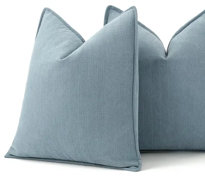 Image de Housses de coussins pour banc, 45 x 45 cm, lot de 2, coussins décoratifs pour salon