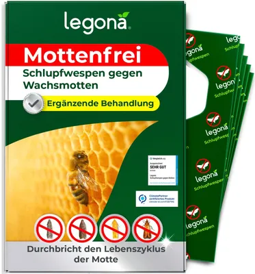 Schlupfwespen gegen Wachsmotten - 1 Träger (1m²) – Produktabbildung