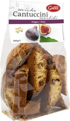Immagine prodotto di Cantuccini morbidi con fichi 200 gr. - Gilli