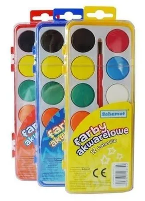 Image de Peinture aquarelle 12 couleurs