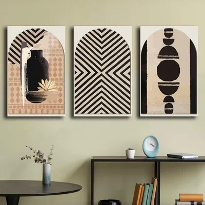 Zdjęcie produktu dla Wallity, 3p4570softc-003, Dekoracyjny obraz na płótnie (3 części), 100% CANvas, Wielokolorowy, 45 x 70 cm