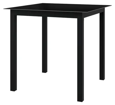 Produktbild von Gartentisch Schwarz 80x80x74 cm