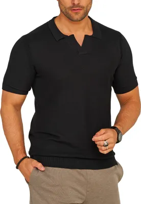Produktbild von SOULSTAR Herren Poloshirt S2VALKA Herren Basic Kurzarm Knit Polo Hemd Strick
