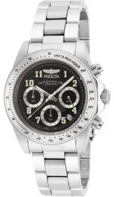Zdjęcie produktu dla Invicta Speedway 17025 Zegarek Męski - Mechanizm Kwarcowy - Stal Nierdzewna z Czarnym Tarcza - 39 mm