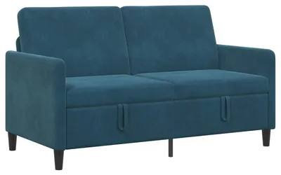 Produktbild von vidaXL Sofa mit Stauraum Blau 152 x 78 x 87 cm Polyester