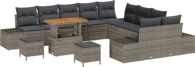 Obrázek produktu pro vidaXL Zahradní sedací souprava 13 ks Světle šedá a tmavě šedá 90 x 55 x 71 cm