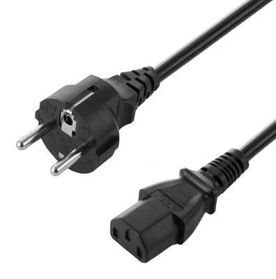 Zdjęcie produktu dla Kabel zasilający do komputera i monitora, długość 1,8 m, złącze C13