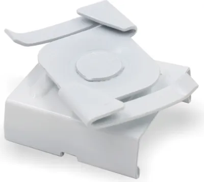 Produktbild von Kombination Deckenclip für 24mm Rasterdecke und EUTRAC Stromschienenklammer | weiß