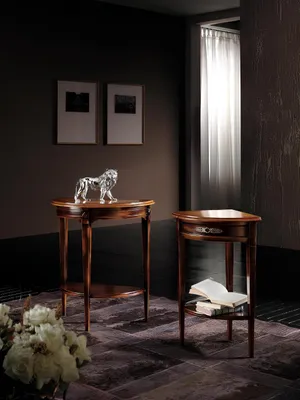 Image de Table d'appoint Chambre à coucher Table de chevet Tables de chevet en bois massif