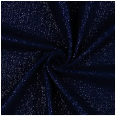 Glitzer Musselin Stoff 50x136cm uni Oeko-Tex Double Gauze Windeltuch Mulltuch Baumwolle marine