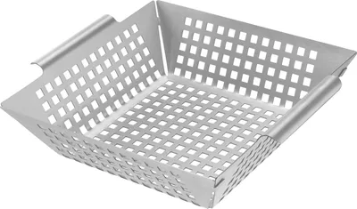 Obrázok produktu pre Bremermann grilovací kôš 25 x 21 x 6,5 cm grilovacia panvica z nerezovej ocele grilovacia doska
