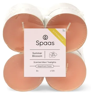 Maxi Teelichter 64 Stück, Citronella, Fee rosa, 10 h Brenndauer
