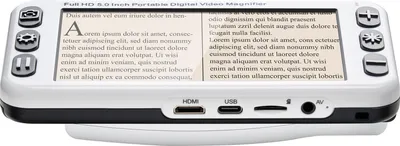 Produktbild von SucceBuy Tragbare digitale Lupe, 5 Zoll, HD, elektronische Videolupe, 2- bis 48-facher Zoom