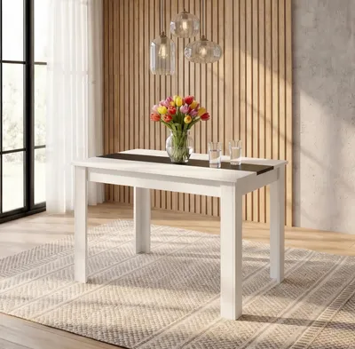 Produktbild von VCM VCM Esstisch, Holzwerkstoff Küchentisch H. 75 x B. 115 x T. 80 cm, kompakter Speisetisch für Küche & Essbereich, Tisch Disalo