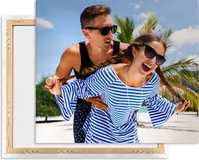 Produktbild von Leinwand bild mit foto selbst gestalten 80 x 60, eignes Foto auf Leinwand drucken Lassen, Fotogeschenk, Wandbild mit Wunschmotiv personalisiert Querformat [128]