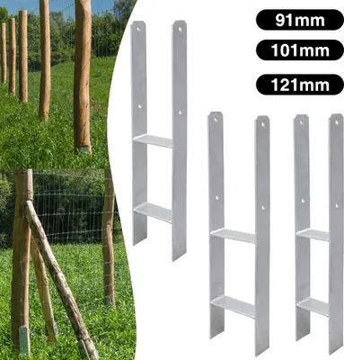 Produktbild von Lospitch 2x Pfostenträger Pfostenanker H-Anker 600MM Pergolen Stützenfuß Zaunträger Anker