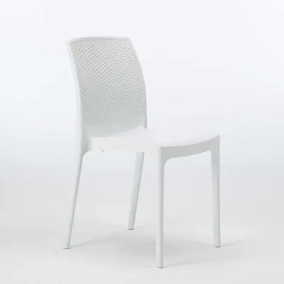 Produktbild von 20er Stühle Küchenstuhl Esstischstuhl Esszimmerstuhl Boheme Grand Soleil Stock - Weiß