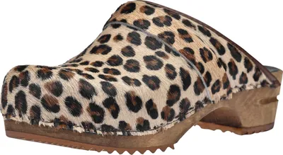 Produktbild von Sanita Wood-Caroline Open Clog Brown Leopard Gr.37