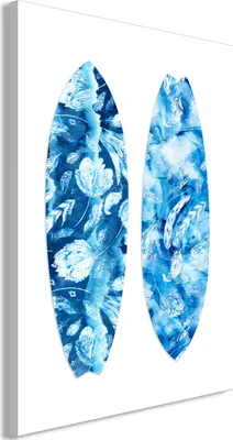 Produktbild von Vlies Leinwandbild - Water Fun (1 Part) Vertical 20x30 cm Blätter i-A-0211-b-a