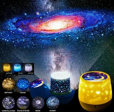 Produktbild von LED Projektor Sternenhimmel Lampe LED Projektor Lampe Nachtlicht Kinder für Geschenk 6 Filmes LED Projektor Sternenhimmel Lampe