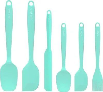 Immagine prodotto di Set di 6 spatole in silicone - Rivestimenti antiaderenti di alta qualità - Resistenti al calore fino a 480 °C.
