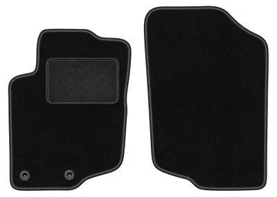 Immagine prodotto di Tappetini anteriori in moquette per Peugeot 207CC 2006-2012 (coupé/cabrio) – 2 pezzi, neri, su misura – Wielganizator LUX