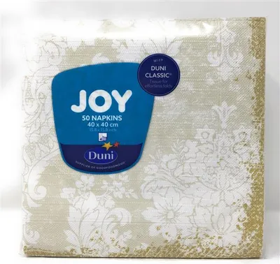 Produktbild von Duni Klassik-Servietten 4 lagig 40x40cm Royal White 50 Stück